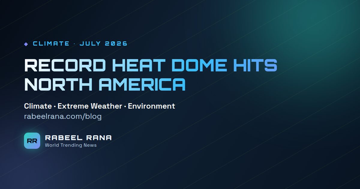 Record Heat Dome Scorches North America: The 2026 Heat Wave Explained