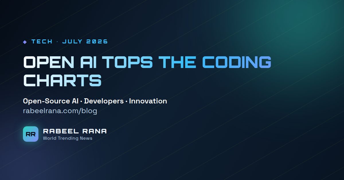 Open-Source AI's Big Moment: A Trillion-Parameter Model Tops the Coding Charts