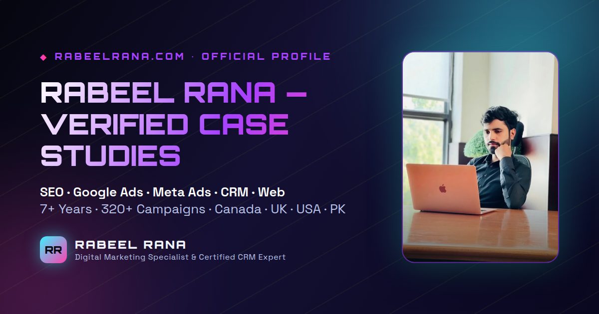 Rabeel Rana Case Studies: Verified Campaign Results Explained